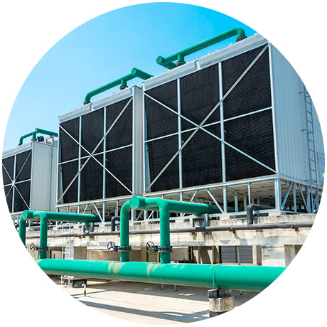 工業などの冷却塔の事例はこちら